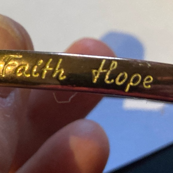Copper Bracelet hope, faith, love - Picture 3 of 7